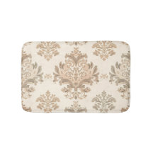 Elegante beige damasco vintage casa de campo franc