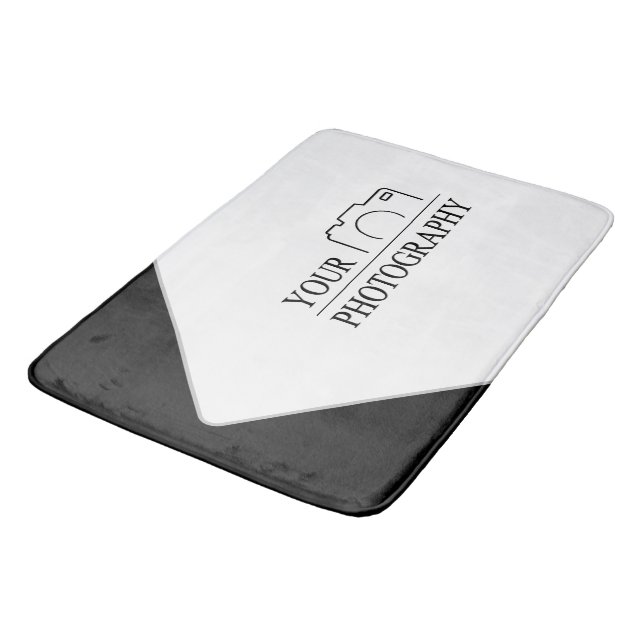 Alfombrilla De Baño Elegante boda Añadir fotografía personalizada (Angular)