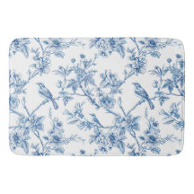 Elegante Chinoiserie Floral Azul