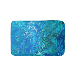 Alfombrilla De Baño Elegante Crazy Lace Agate 2 - Blue Aqua