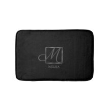 Elegante diseño de monograma negro