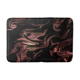 Alfombrilla De Baño Elegante estilo moderno de mármol negro de cobre r