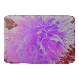 Alfombrilla De Baño Elegante Flor de Dahlia Ultra Violeta