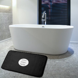 Alfombrilla De Baño Elegante logotipo profesional moderno negro