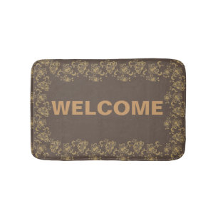 Alfombrilla De Baño Elegante Mat de Baño Floral