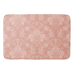 Alfombrilla De Baño Elegante Moda romántica, Damasco floral