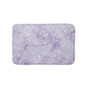 Alfombrilla De Baño Elegante moda suave lavanda purpurina púrpura má