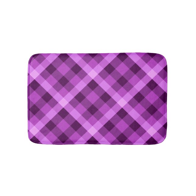 Alfombrilla De Baño Elegante Orquídea Púrpura Mat De Baño Pequeño (Anverso)