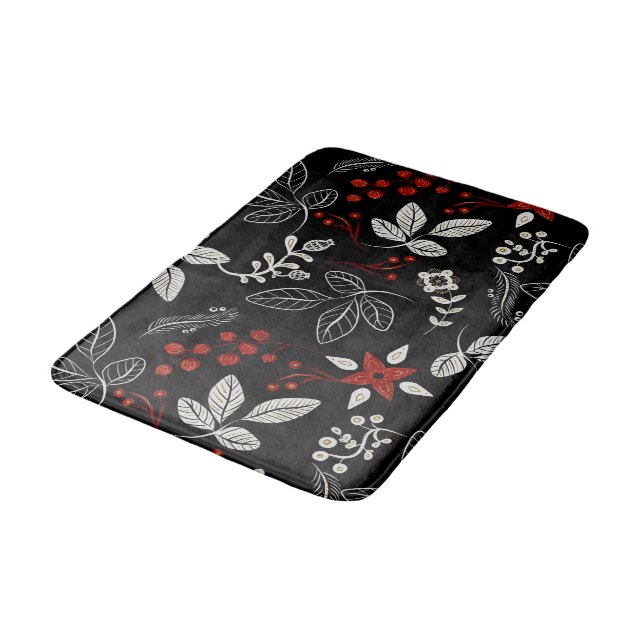 Alfombrilla De Baño Elegante patrón botánico (Angular)