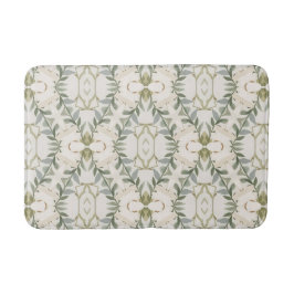 Alfombrilla De Baño Elegante patrón floral neutral
