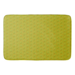 Alfombrilla De Baño Elegante patrón floral verde chartreuse