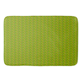 Alfombrilla De Baño Elegante patrón floral verde chartreuse oscuro