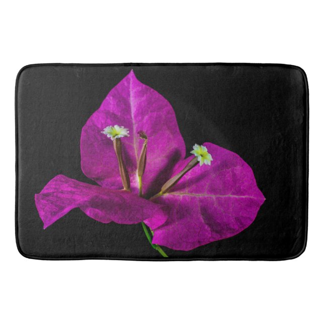 Alfombrilla De Baño Elegante Purple Bougainvillea (Anverso)