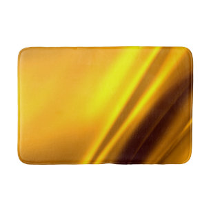 Alfombrilla De Baño Elegante rayado de satén dorado