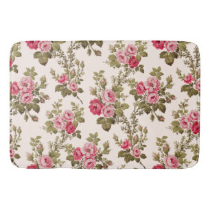 Alfombrilla De Baño Elegante Roses Rosa Rosa Rosa-Fondo De Barro