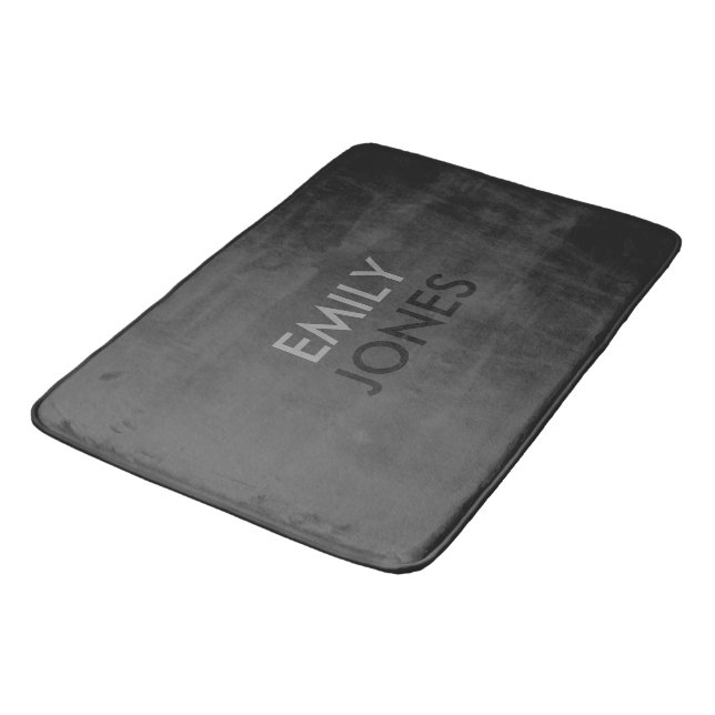 Alfombrilla De Baño Elegante, sencillo, negro y gris personalizado (Angular)