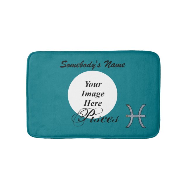 Alfombrilla De Baño Elemento de símbolo zodiaco de Pisces por Kenneth  (Anverso)