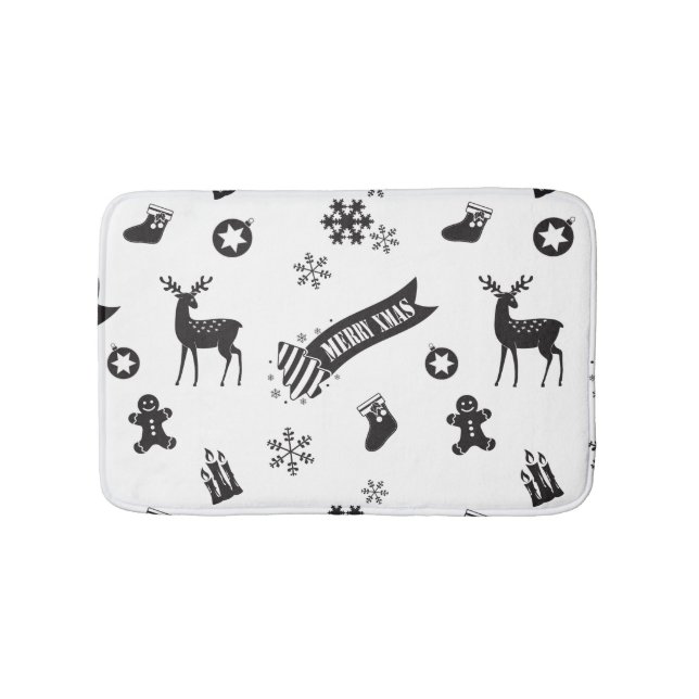 Alfombrilla De Baño Elementos de los Navidades (Anverso)