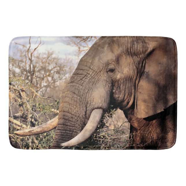 Alfombrilla De Baño Elephant Lovers Art (Anverso)