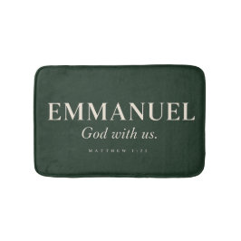 Alfombrilla De Baño EMMANUEL | Mateo 1:23 | Navidad