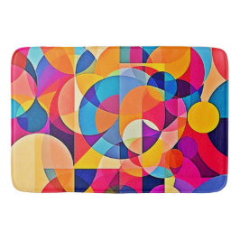 Alfombrilla De Baño Emoción de color geométrico