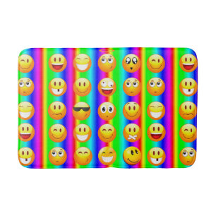 Alfombrilla De Baño emoji arcoiris baño batata