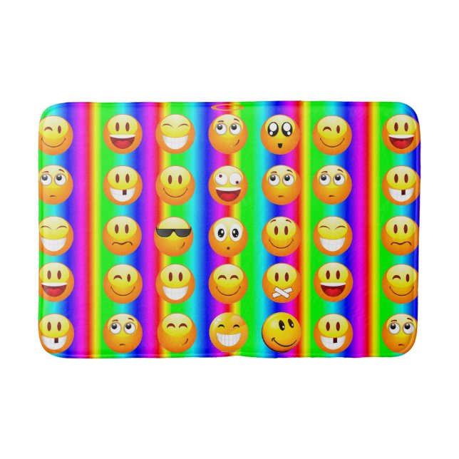 Alfombrilla De Baño emoji arcoiris baño batata (Anverso)