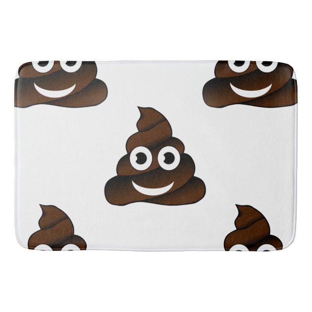 Alfombrilla De Baño emoji de caca divertida batata de baño (Anverso)