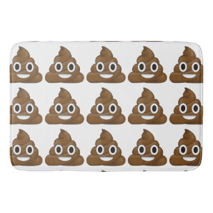 Alfombrilla De Baño Emoji de poop