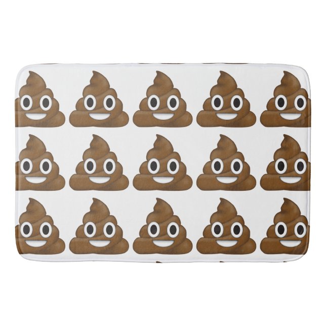 Alfombrilla De Baño Emoji de poop (Anverso)
