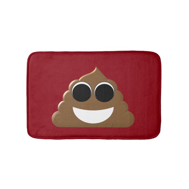 Alfombrilla De Baño Emoji divertida del impulso (Anverso)