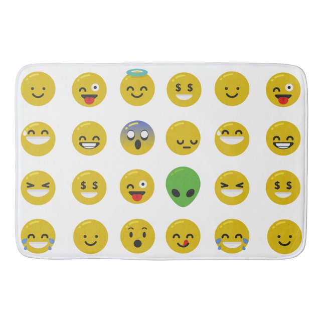 Alfombrilla De Baño Emoji felíz cara baño batimat mat (Anverso)