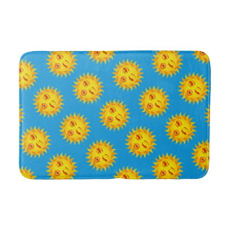 Alfombrilla De Baño Emoji Sun Kisses, impresión Sun
