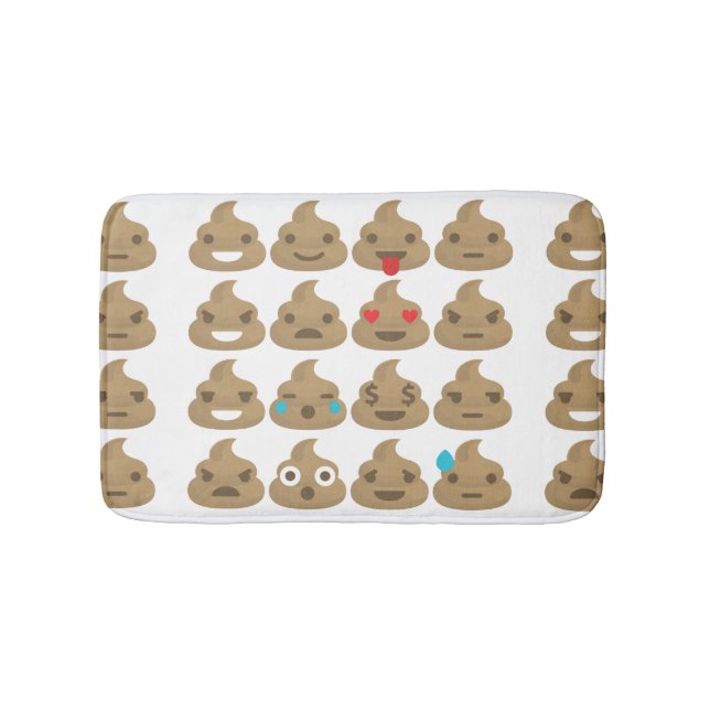 Alfombrilla De Baño emojis de popó baño batata (Anverso)