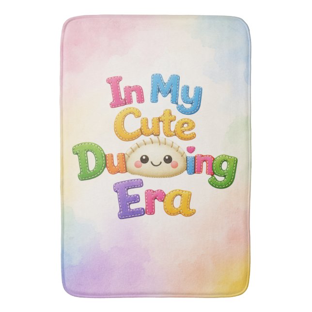 Alfombrilla De Baño En Mi Era de Dumpling Adorable (Frente vertical)