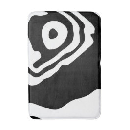Alfombrilla De Baño En profundidad: Resumen en blanco y negro