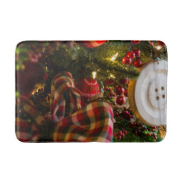 Alfombrilla De Baño En un árbol de Navidad