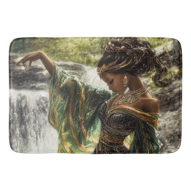 Alfombrilla De Baño Encantadora diosa por un mágico (Anverso)