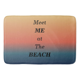 Alfombrilla De Baño Encuentrame En La Playa Color Amanecer De Verano E