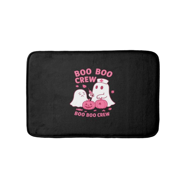 Alfombrilla De Baño Enfermera de Boo Boo Enfermera divertida fantasma  (Anverso)