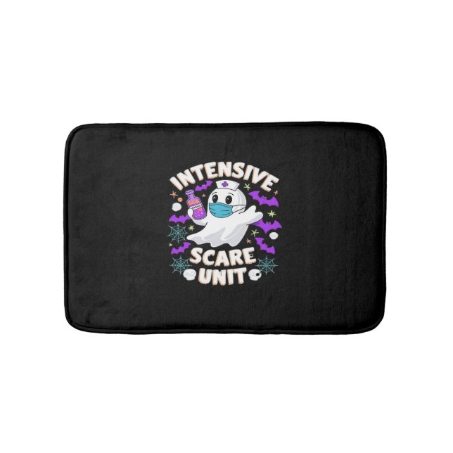 Alfombrilla De Baño Enfermera intensiva de la unidad de miedo Hallowee (Anverso)