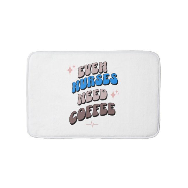 Alfombrilla De Baño Enfermeras y café (Anverso)
