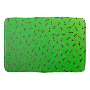 Alfombrilla De Baño Enjambre De Hormigas Verdes,