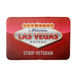 Alfombrilla De Baño Enviciado a Las Vegas, Rótulo divertido de Nevada