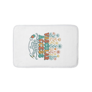 Alfombrilla De Baño Equipo de Acceso Vascular Diseño de Camiseta Médic