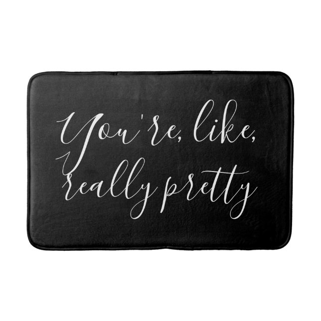 Alfombrilla De Baño Eres como un blanco y negro muy moderno (Anverso)