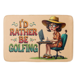 Alfombrilla De Baño Es Divertido Estar Golfiando Para Ella