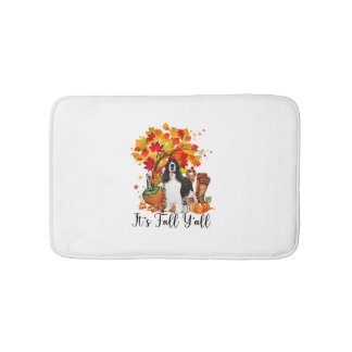 Alfombrilla De Baño Es Fall Y'all Springer Spaniel Dog Halloween Tha