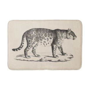Alfombrilla De Baño Esbozo Leopardo de Brodtmann