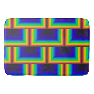 Alfombrilla De Baño Escalas cuadradas de espectro solar